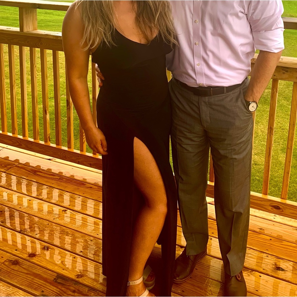 Black maxi dress